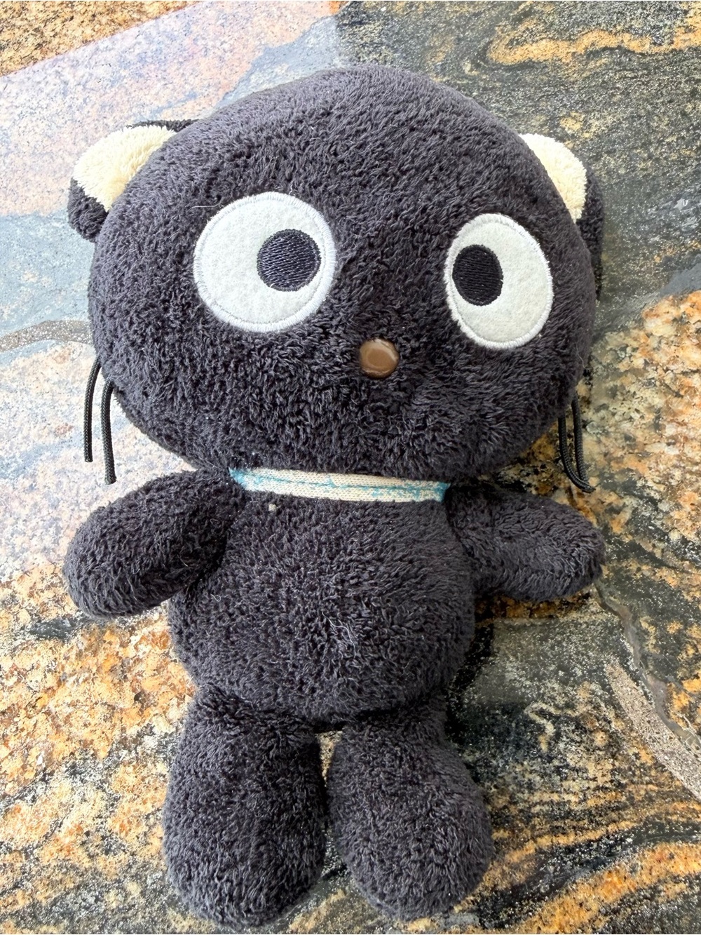 Sanrio Nakajima Chococat 1996 04 Black Plush 8” Stuffed Animal Whiskers Vintage